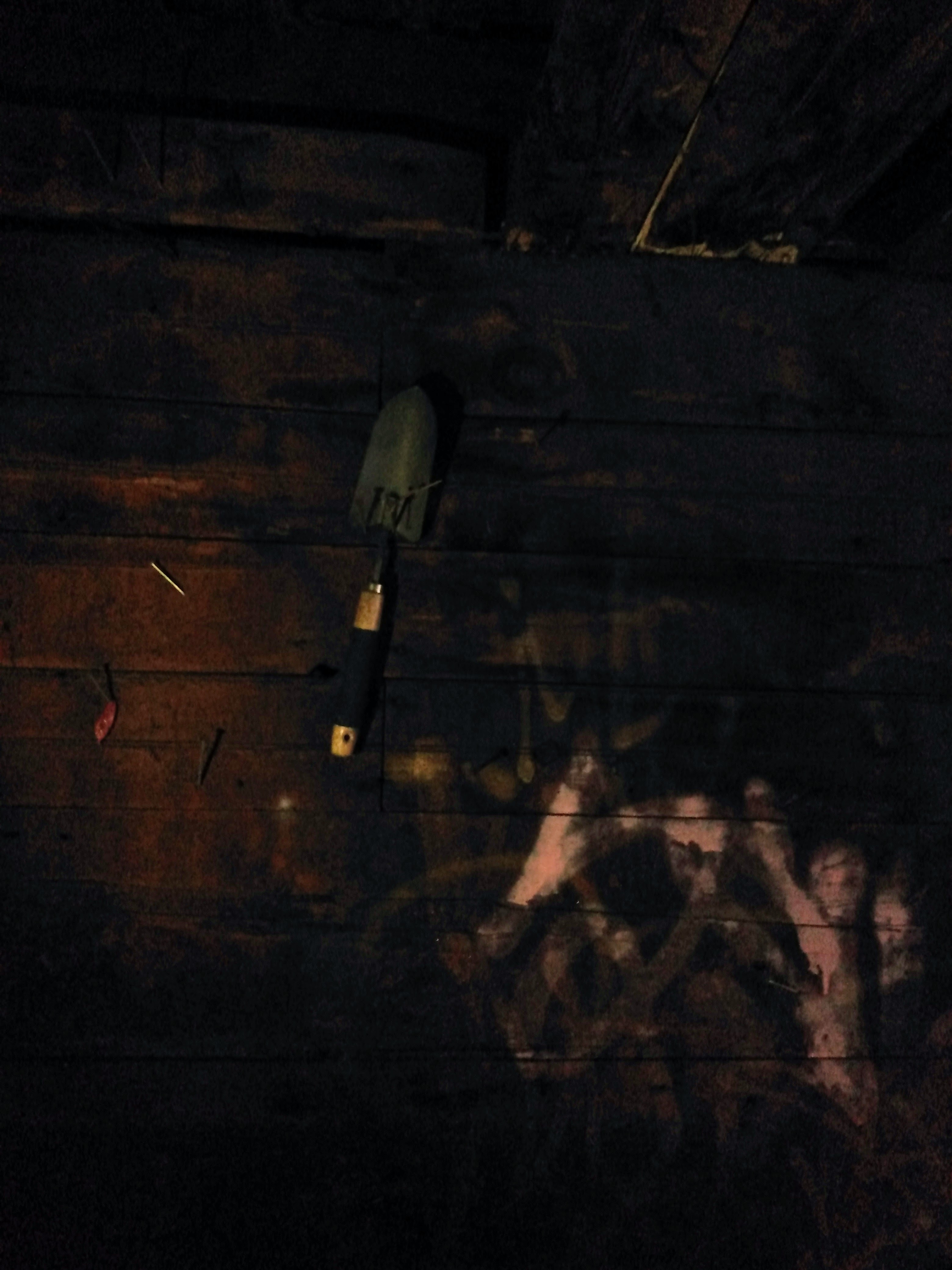 spade on the wall